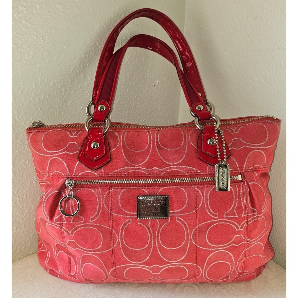 Coach Poppy Handbag Ruby Pink